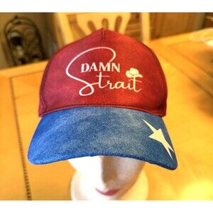 Damn Strait Country Music Fan Hat Baseball Style Unisex Snapback